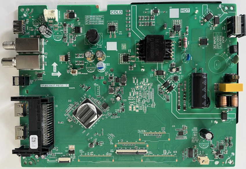 32GHB5340 Mainboard TP.MS3663T.PB735 (T)