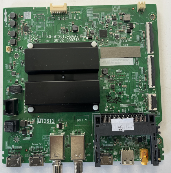 55PF650 Mainboard 40-MT26T2-MAA2HG G0102-000248 V8-M026T02-LF