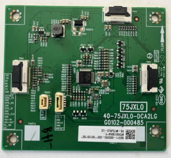 85Q6C LED Driver 40-75JXL0-DCA2LG G0102-000485 V8-M75JXL0-LC