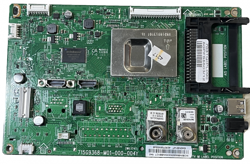 50PFS5503 Mainboard 715G9368-M01-000-004Y 703TQIPL090