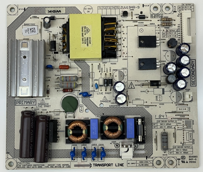 40GFB5844 Netzteil ZUV194R-9 WDK140