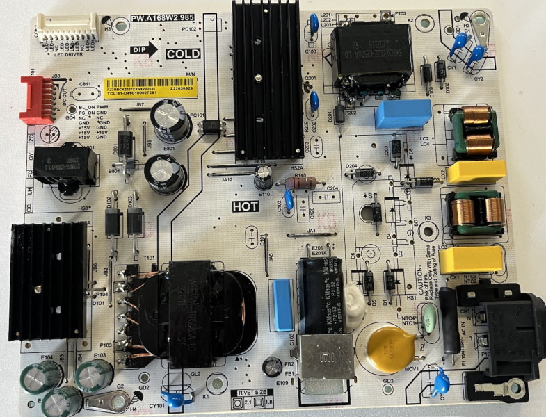L55M7FVEU Netzteil PW.A168W2.985 81-D490100027261