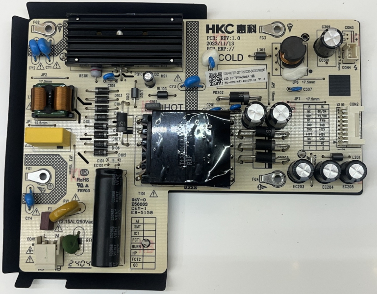 43GJ4225E Netzteil HKL-430107A/E3 REV: 1.0