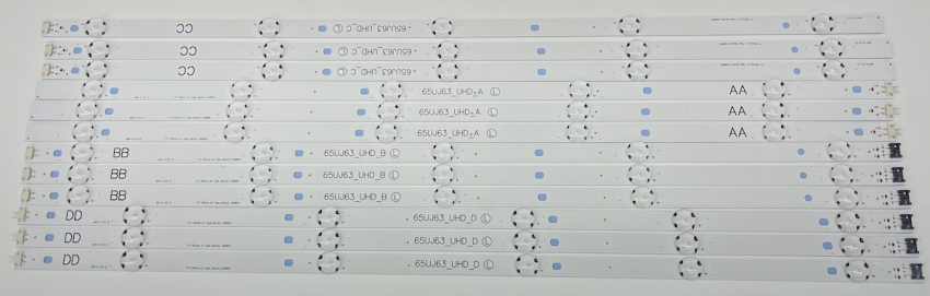 LG 65UJ6100 65UJ630A 65UJ6300 65UJ630V LED Backlight SSC_65UJ63_UH Set Neu