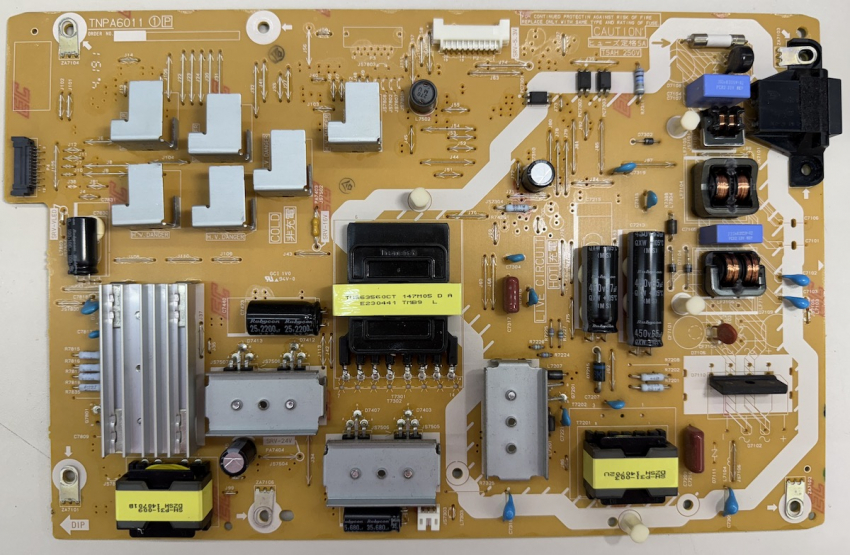 TX-50ASW654 TNPA6011 1P TXNP1ZFUB Netzteil ver. mit 1 langem + 1 kurzem 450V Kondensator