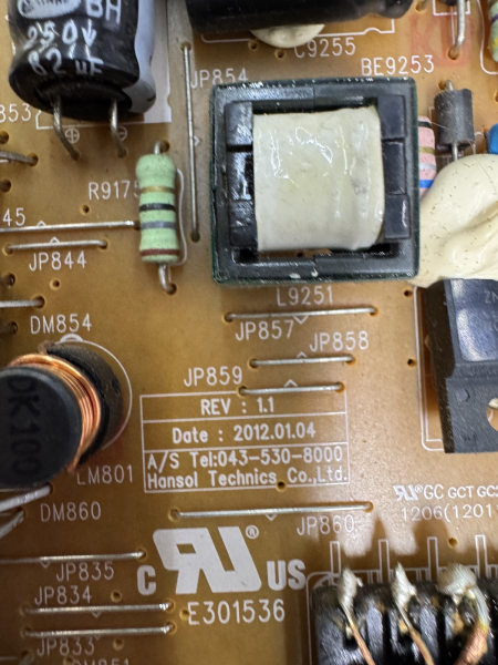 UE55ES6300 power board PD55B1D_CHS BN44-00519B REV: 1.1