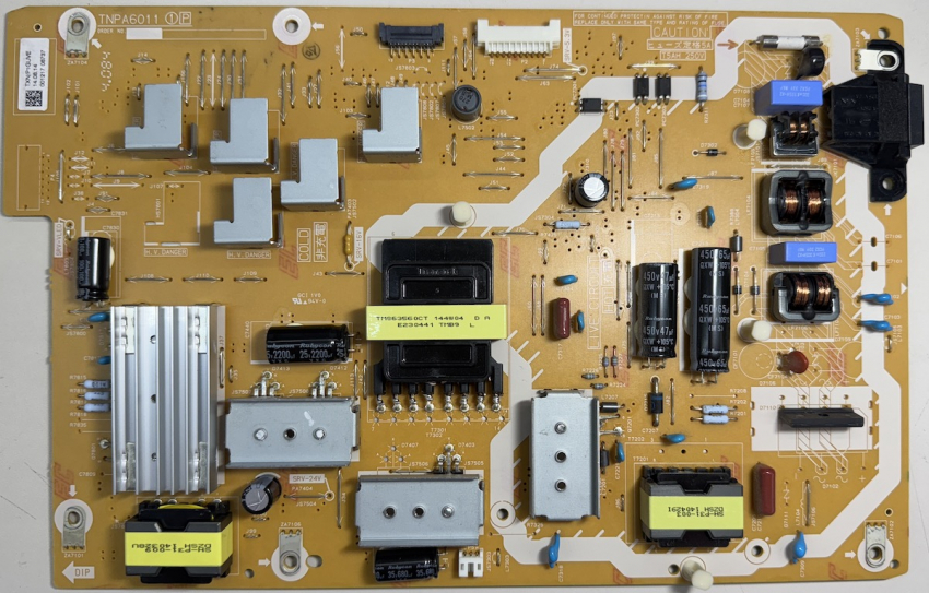 TX-47ASX759 Netzteil TNPA6011 1P TXN/P1GUVE ver. mit 1 langem + 1 kurzem 450V Kondensator