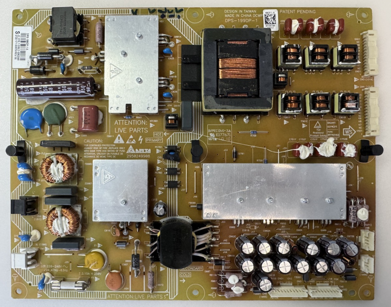 32PFL8605K Netzteil DPS-199DP-1 A 2950249908 2722 171 00979 REV:00