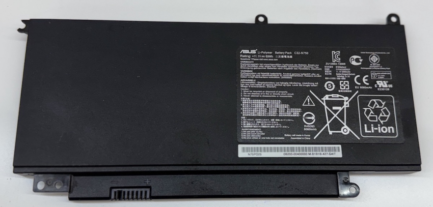 N750 N750J N750JK N750JV N750Y47JK-SL ASUS C32-N750 C32N750 Akku Batterie