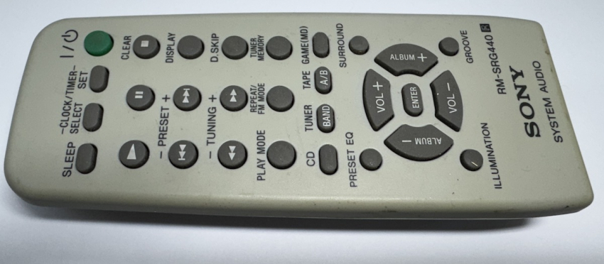 HCD-HP7 MHC-GX45 Sony RM-SRG440 Universal remote control Original