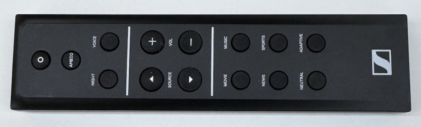 Neu Sennheiser SB02-RC IR Fernbedienung für AMBEO Soundbar Plus / Mini