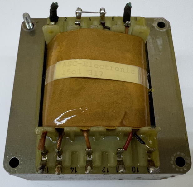 ASC Electronic Netztransformator 1501 317 Transformator Trafo für Tonbandgerät ASC AS 5004 5002 AS 5000T