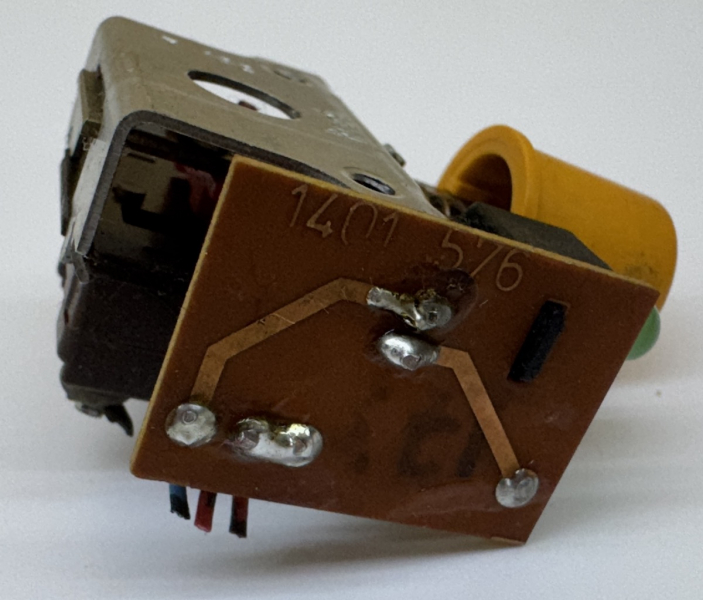 Start-/Stop-Schalter mit LED-Anzeige für ASC AS 5002 Tonbandgeräte