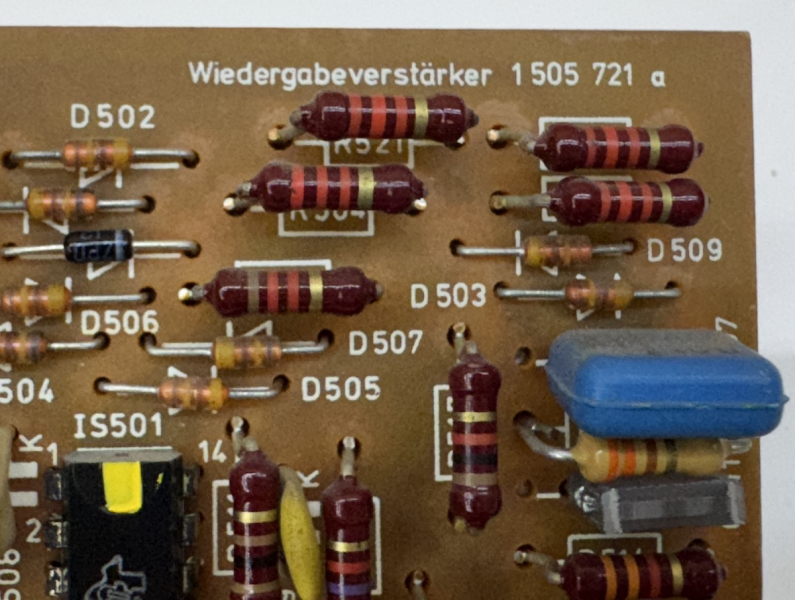 ASC AS5002 Wiedergabeverstärker 1505 721 a – Originalplatine für Tonbandgeräte