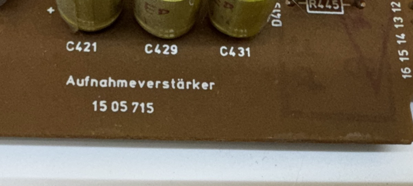 ASC Aufnahmeverstärker-Platine 1505 715 – Originalteil