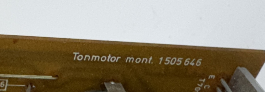 Schwungmasse mit Träger für ASC AS 5002 Tonbandgerät