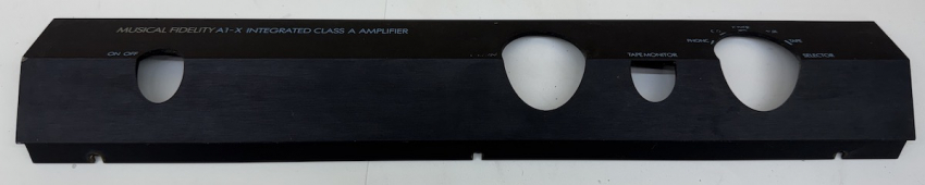 Front Panel for Musical Fidelity A1X Integrated Class A Amplifier