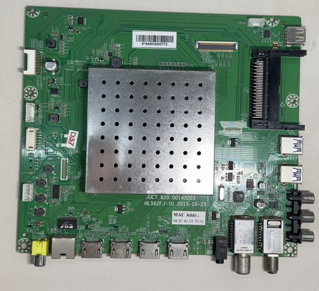 UHD43D5000ISX JUC7.820.00143203 HLS62FJ-iU C430U14-E1-A(G2) motherboard