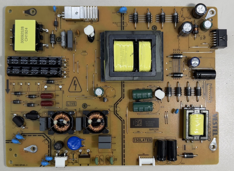 TV-65W83AE9 17IPS72P 170818R4A.1 23937069 power board