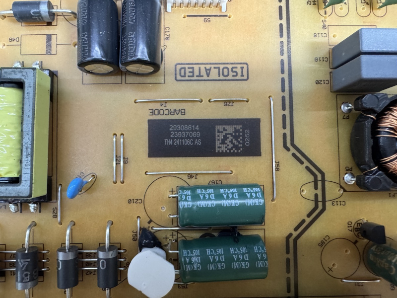 TV-65W83AE9 17IPS72P 170818R4A.1 23937069 power board